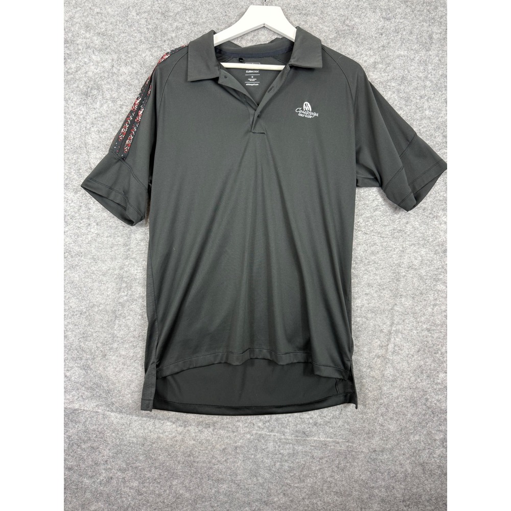 Adidas Golf‎ ClimaCool Black Polo Shirt Conestoga Golf Club Mens Medium